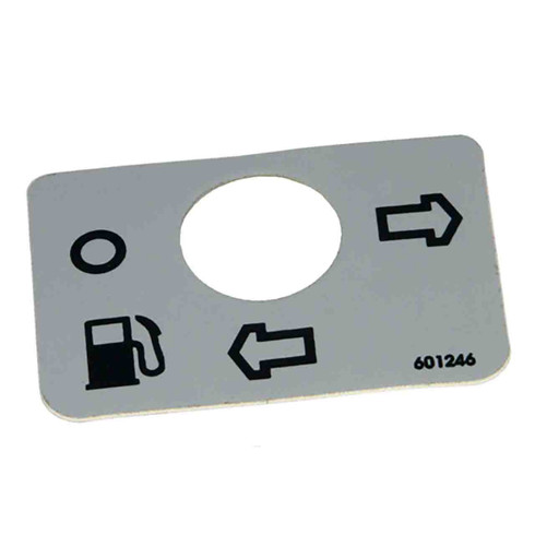 Hustler OEM 601246 DECAL FUEL VALVE DIESEL Z Hustler Original Part