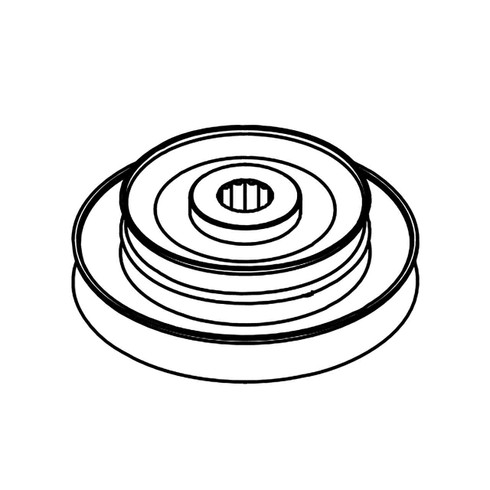 Hustler OEM 601479 DOUBLE PULLEY 6.23/4.50 OD Hustler Original Part