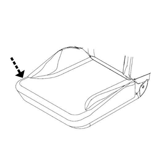 Hustler OEM 603691 SEAT COVER Hustler Original Part