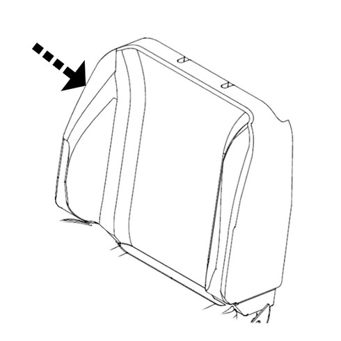 Hustler OEM 603694 SEAT BACK COVER Hustler Original Part