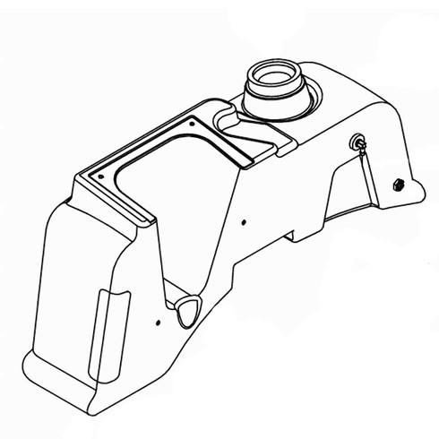 Hustler OEM 603974 FUEL TANK FENDER RIGHT HAND Hustler Original Part