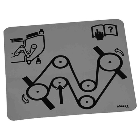 Hustler OEM 604278 BELT ROUTING DECAL Hustler Original Part
