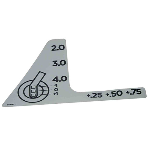 Hustler OEM 604285 DECAL CUT HEIGHT Hustler Original Part