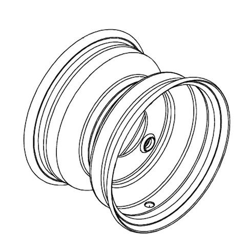 Hustler OEM 605262 WHEEL 8 X 5.38 4 X 4 SILVER Hustler Original Part
