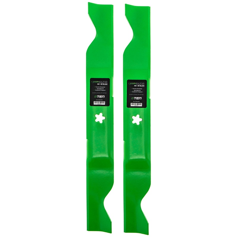 LawnRAZOR Notched High Lift Blade For Husqvarna Poulan Pro Jonsered 532405380 405380 403107 | 2-PACK