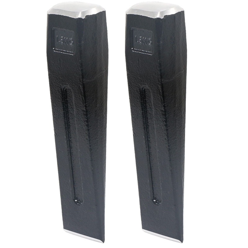 Log Splitting Wedge Chisel Wood Fire Timber Splitter Maul Spikes (1.5KG, 8″, Pack of 2)