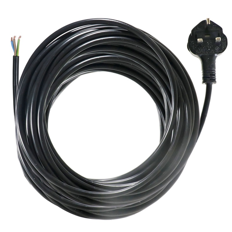Power Cable for Guild GWD16 16L GWD30 30L Wet & Dry Vacuum 10m 3 Core 13A 1.5mm UK Plug