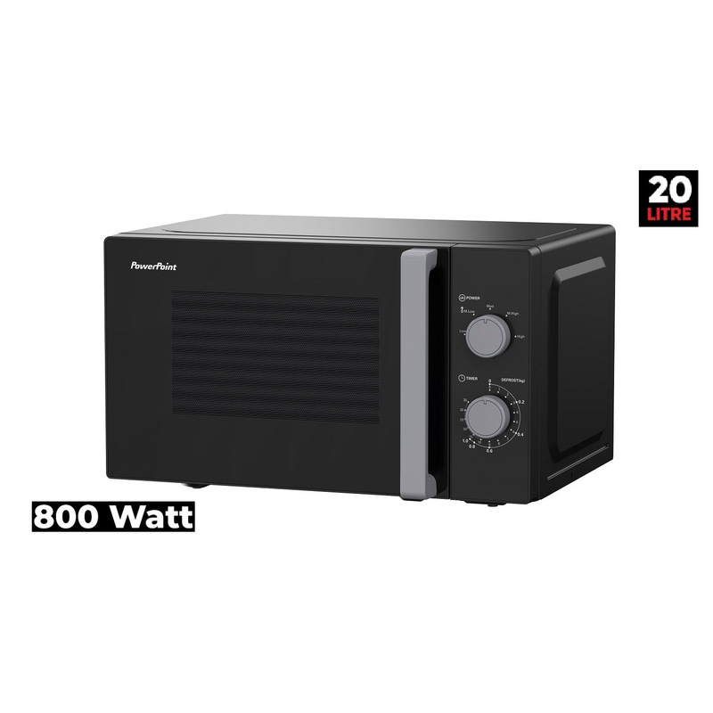 Powerpoint Microwave | 800W | Black | P22820MB