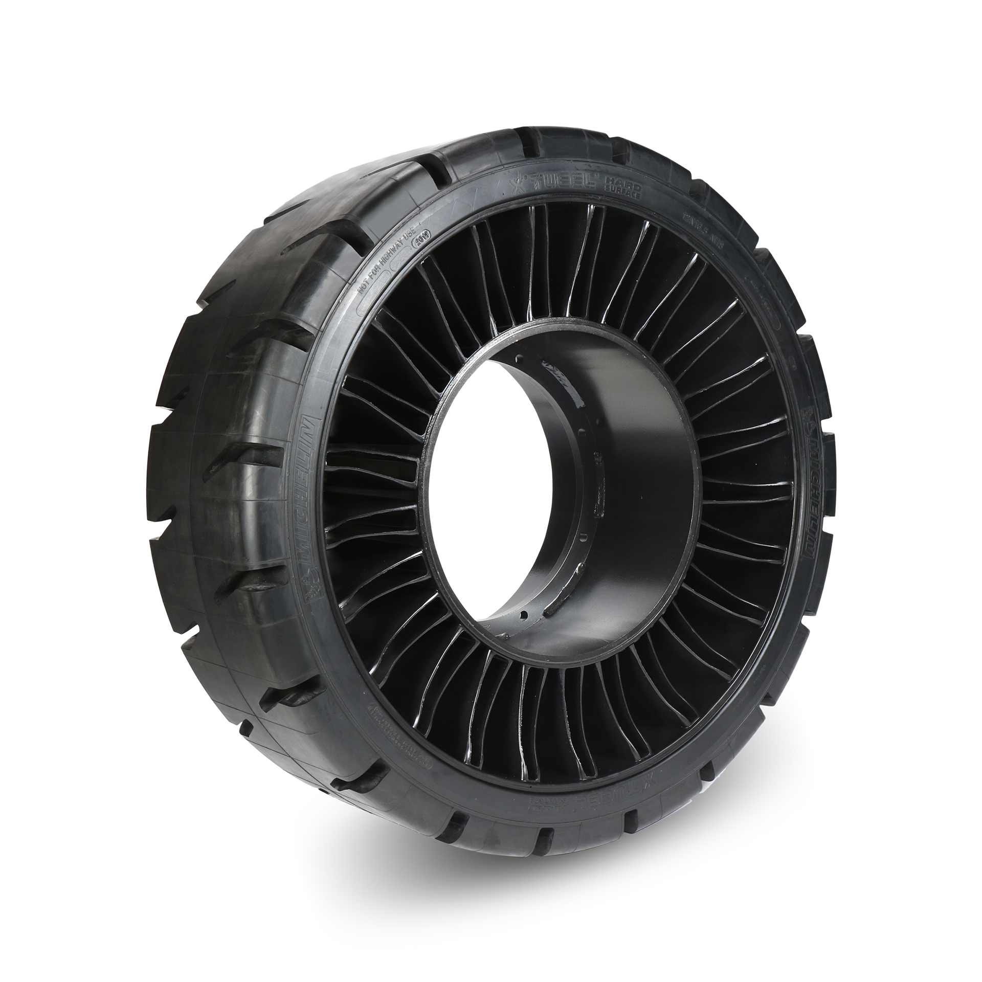 12N16.5 Michelin X TWEEL SSL Hard Surface Traction / 2-Piece Hub