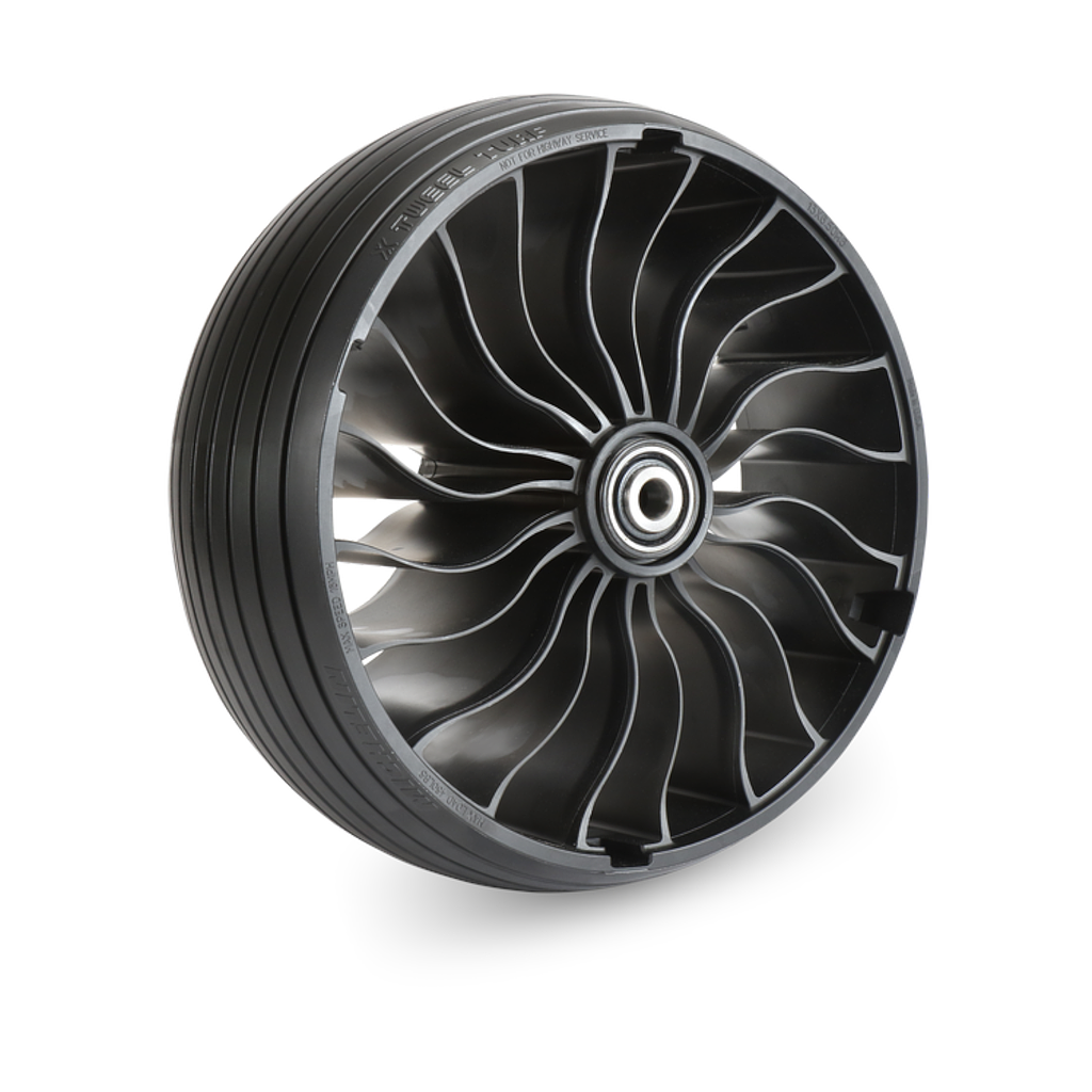 13x6.5N6 Michelin X-Tweel Turf Grooved Caster Airless Radial (5/8" Axle Bolt Diameter)