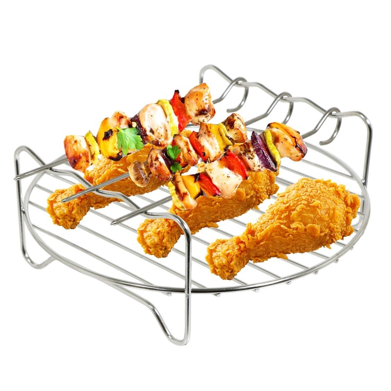 Rack for Halogen Oven Mini Cooker Round Shelf 12L 17L Round 7″ Skewer Skewers