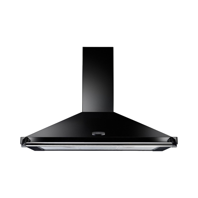 Rangemaster Classic 90CM Hood | Black | Chrome Rail | CLAHDC90BC/ | 63050