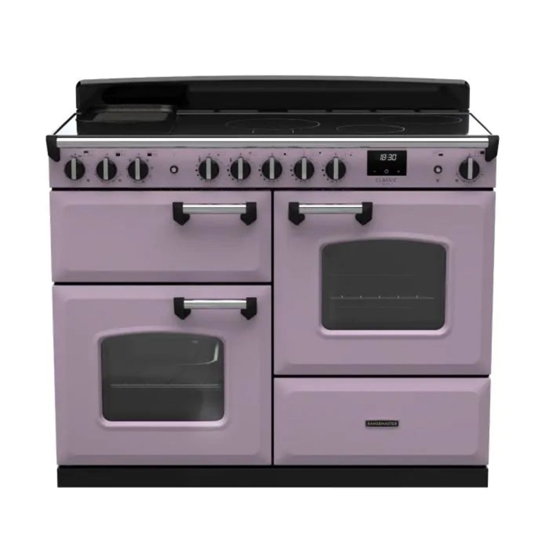 Rangemaster Classic Deluxe Oc 110 Induction Heather with Chrome Trim | CLDLO110EIPHTH/CM1