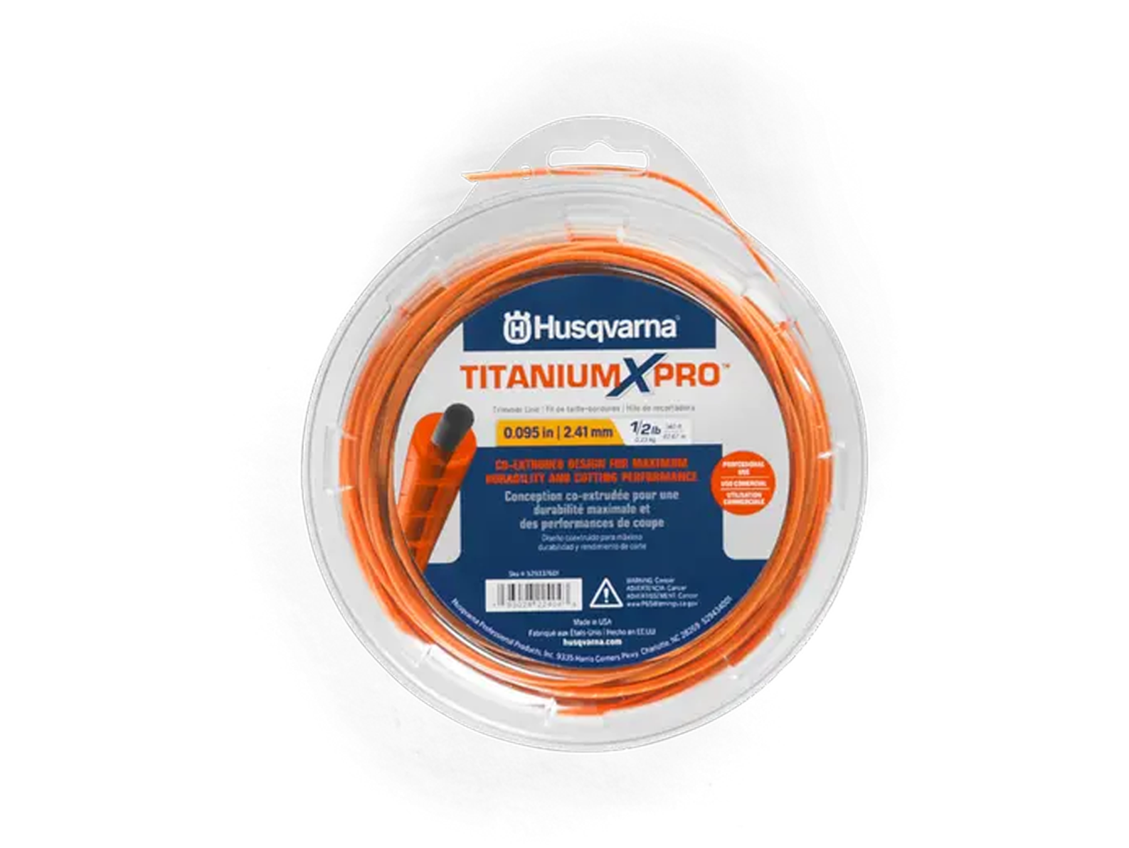 Husqvarna Titanium XPRO Trimmer Line .095×280′ OEM #529337602