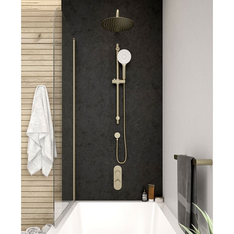 Sonas Alita Knurled Bath Kit 1 Brushed Gold | USH0106
