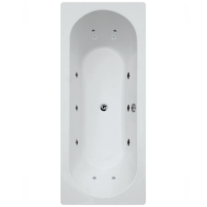 Sonas Clover 1700X750Mm Double Ended 12 Jet Whirlpool Bath | GGICLO1704