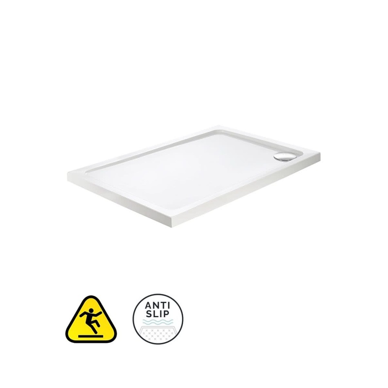 Sonas Kristal Secure Rectangle 1500x700mm Low Profile Anti Slip Class C Shower Tray & Waste | UST00246