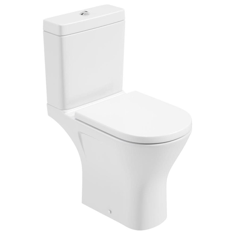 Sonas Scala Close Coupled Open Back Comfort Height Toilet | SCOBWC03
