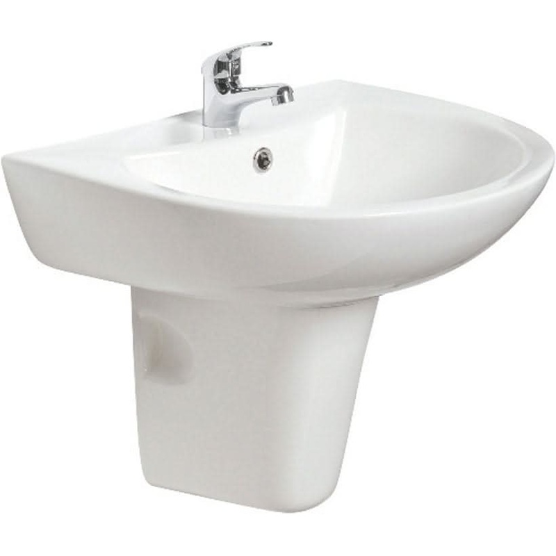 Sonas Strata 53Cm Basin & Semi Pedestal 1Th | PB011S