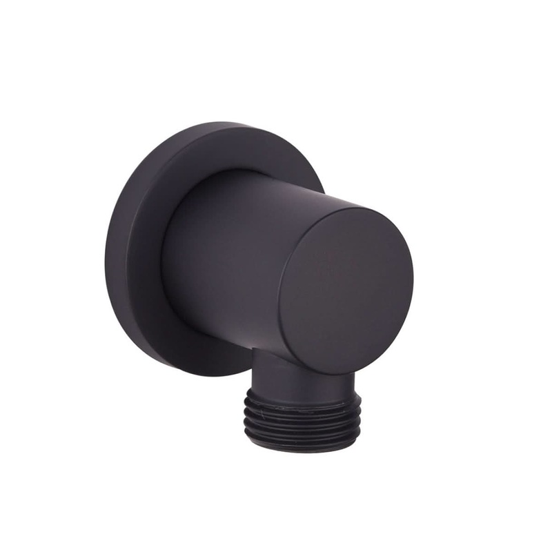 Sonas Sync Round Wall Elbow | Matt Black | USH0066