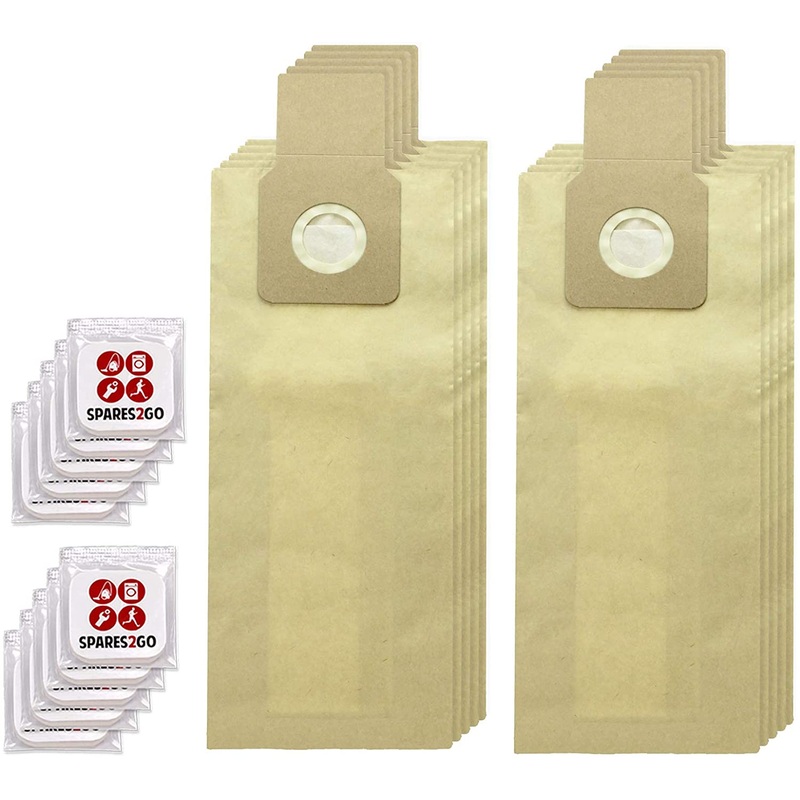Strong Double Walled Dust Bags for LG Vacuum Cleaners (Pack of 10 + 10 Freshener Tabs)