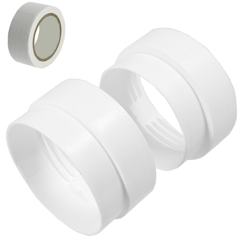 Tumble Dryer Threaded Vent Hose Connector Adaptor Kit 4″ / 100mm (Male + Female + Sealing Tape)