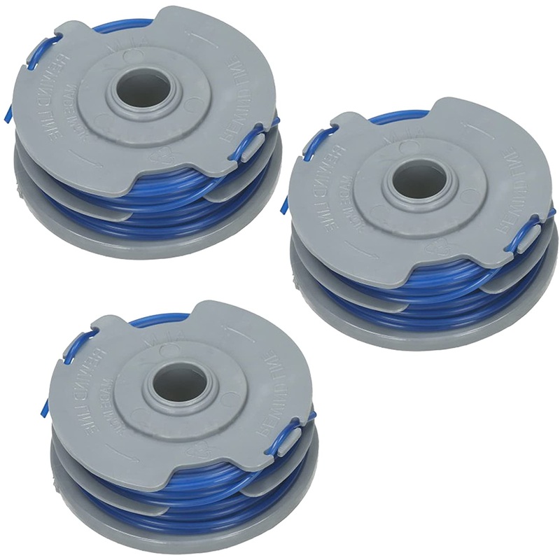 Twin Line & Spool for Mac Allister Trimmer/Strimmer (Pack of 3)
