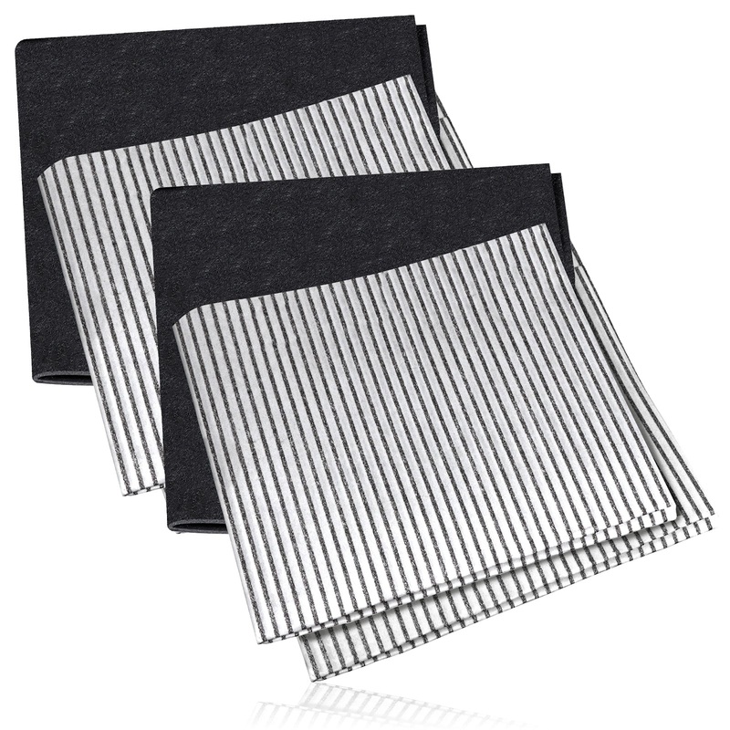 Universal Cooker Hood Carbon Grease Filter Kit for Kitchen Extractor Fan Vent (4 x Grease + 2 x Carbon Filters)