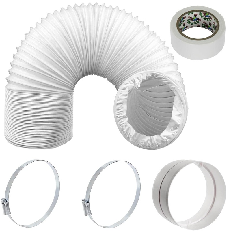 UNIVERSAL Cooker Hood Hose Pipe Vent Extension Kit (3m x 5″)
