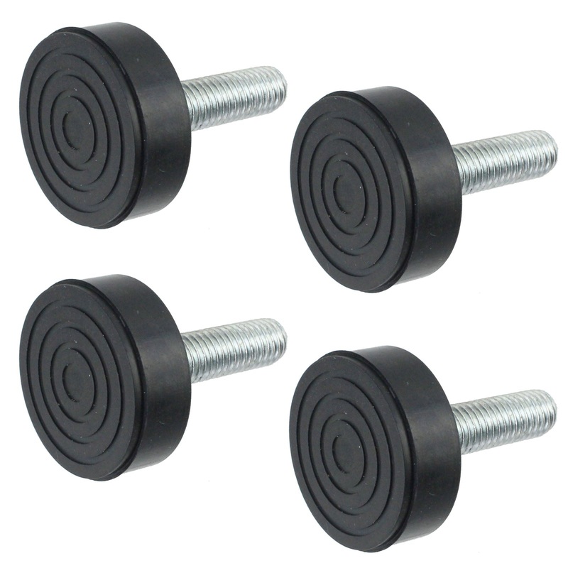 Universal Washing Machine Adjustable Screw in Foot (10mm Thread) 4 x Feet