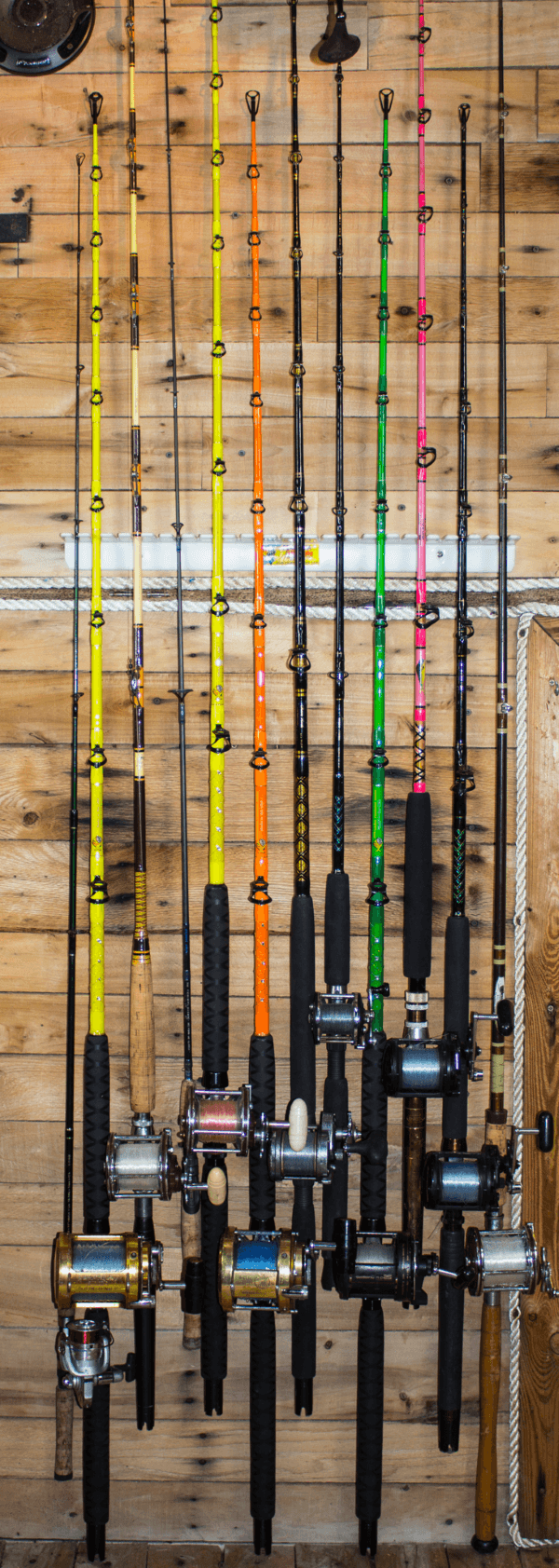 Green Touch FB022 Piranha Wall Mount Fishing Rod Rack