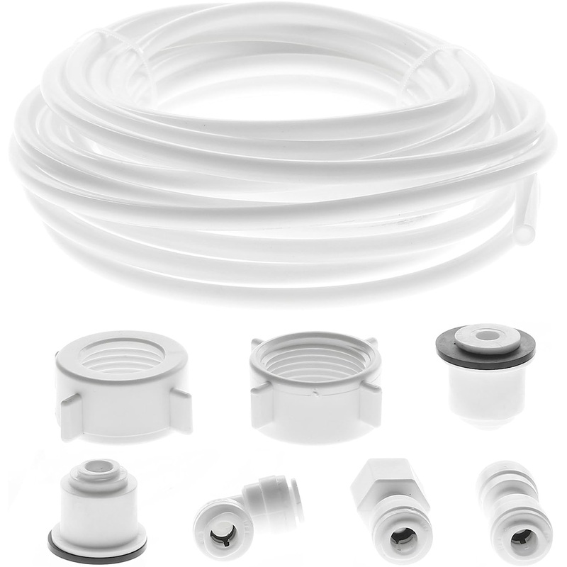 Water Supply Pipe Tube + Fridge Connector Kit for Samsung American Style Double Fridge / Refrigerator (1/4″ Pipe)